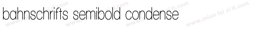 bahnschrifts semibold condensed字体转换